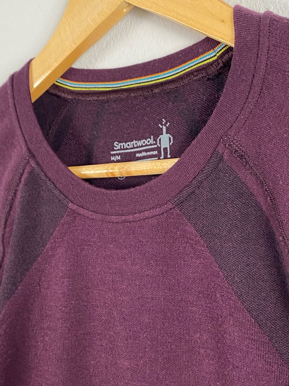 Smartwool Intraknit Active Base Layer Long Sleeve Top | Eggplant/Black - Picture 9 of 16